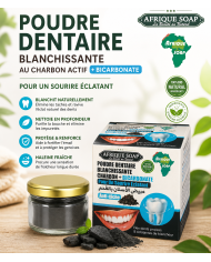 Poudre Dentaire Blanchissante Charbon & Bicarbonate | Dents Blanches