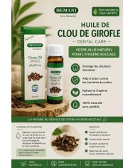 Huile de clou de girofle - 10 ml - Hemani