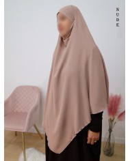Khimar long à pointe (Aspect fripé)