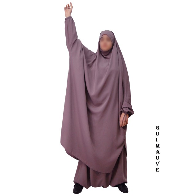 JILBAB 2 PIECES (Sarouel) "EL BASSIRA" (Microfibre)