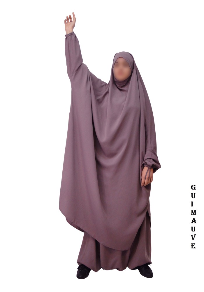 JILBAB 2 PIECES (Sarouel) "EL BASSIRA" (Microfibre)