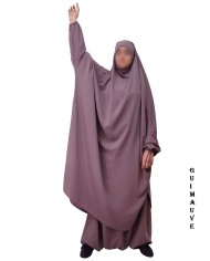 JILBAB 2 PIECES (Sarouel) "EL BASSIRA" (Microfibre)