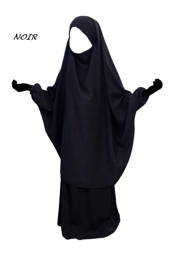 Jilbab 2 Pièces Enfant – Jupe ou Sarouel | Wool Peach