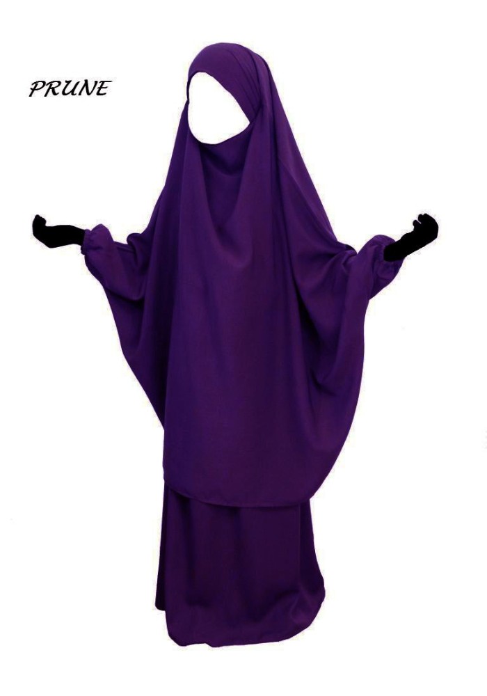 Jilbab 2 Pièces Enfant – Jupe ou Sarouel | Wool Peach