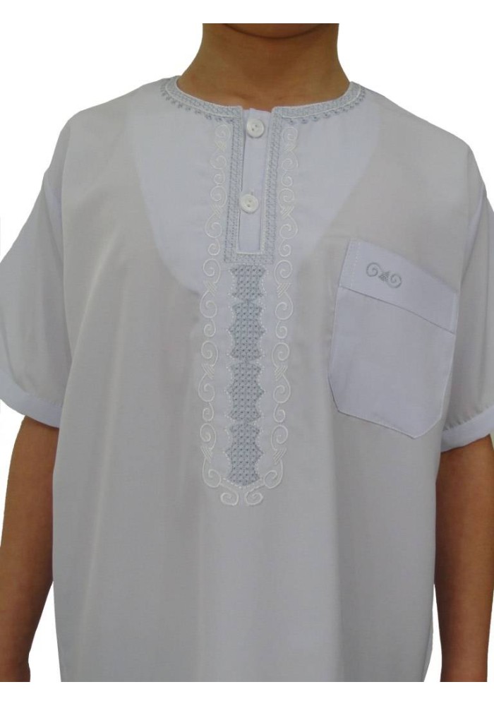 Qamis Enfant, Adolescent et Adulte – Manches Courtes