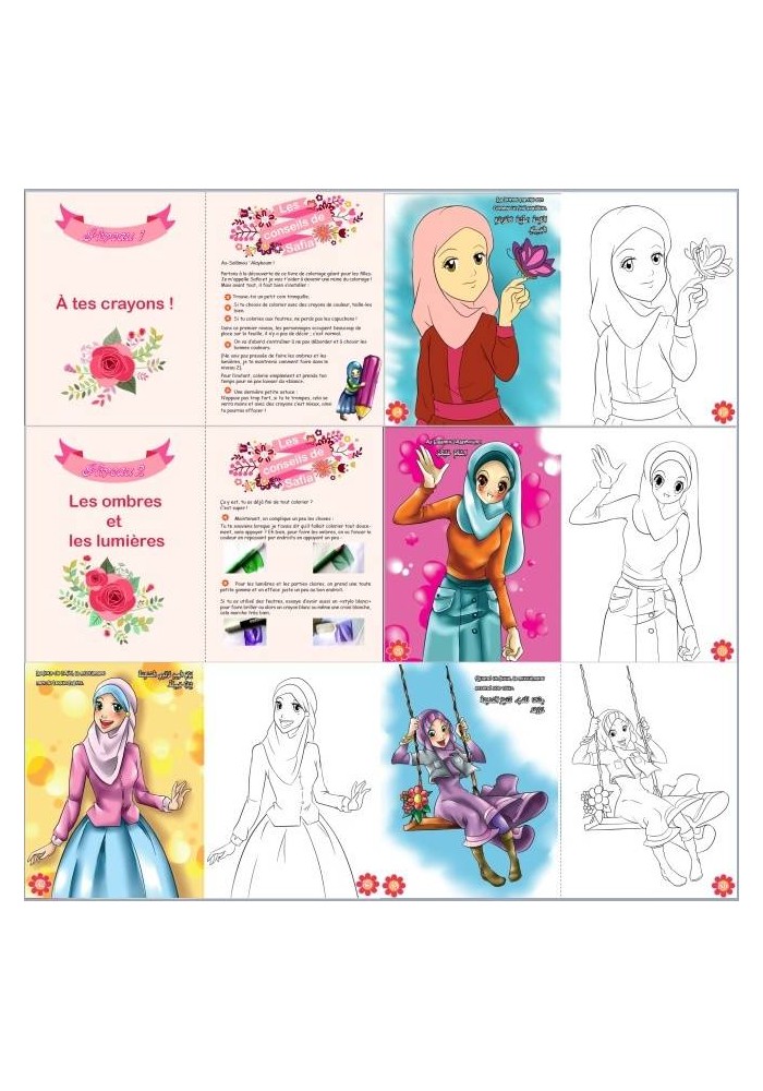 J'apprends Le Coloriage - Pour Les Petites Musulmanes (Bilingue Français - Arabe)