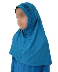 Hijab Enfant Lycra avec Bande Paillette | 1 Pièce