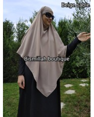 Khimar Ihsane à Pointe Court – Wool Peach