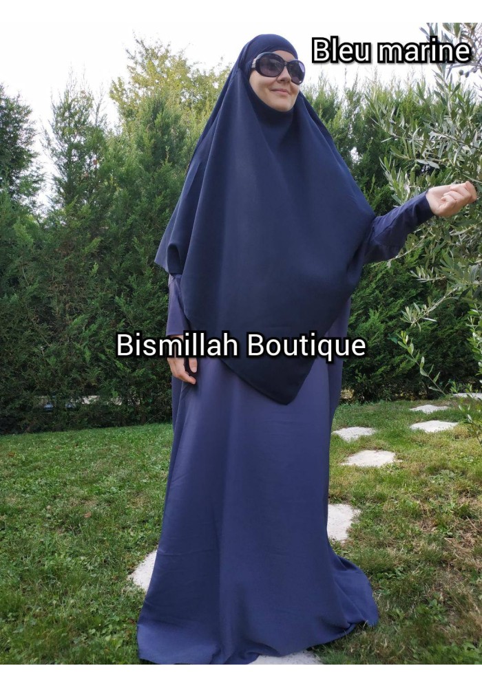 Khimar Ihsane à Pointe Court – Wool Peach