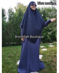 Khimar Ihsane à Pointe Court – Wool Peach