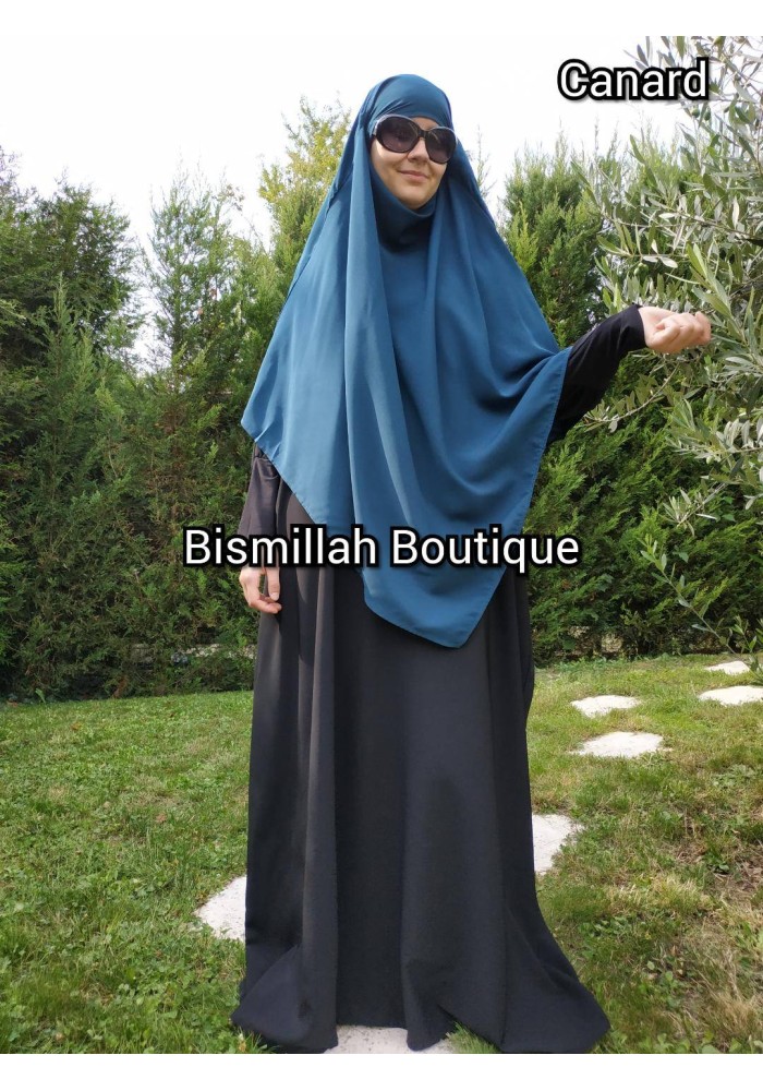 Khimar Ihsane à Pointe Court – Wool Peach