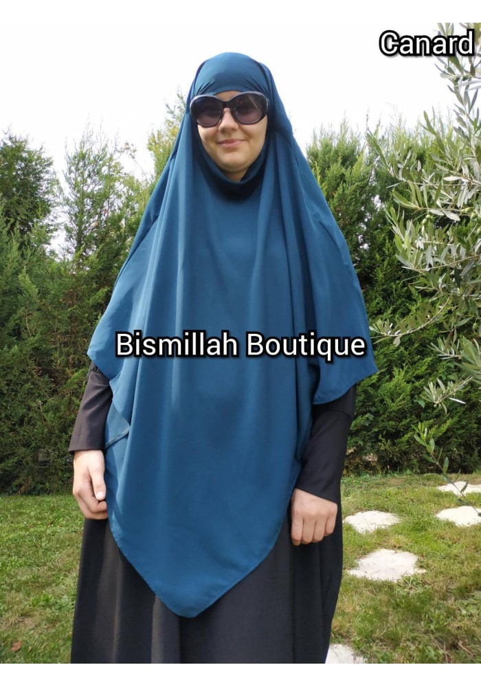 Khimar Ihsane à Pointe Court – Wool Peach