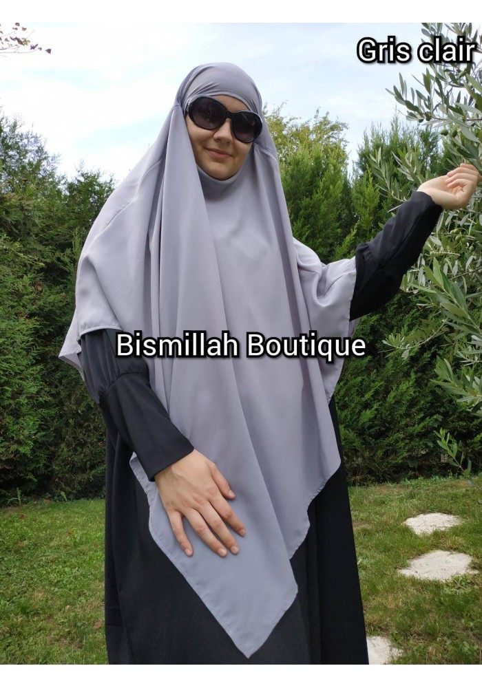 Khimar Ihsane à Pointe Court – Wool Peach
