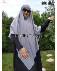 Khimar Ihsane à Pointe Court – Wool Peach