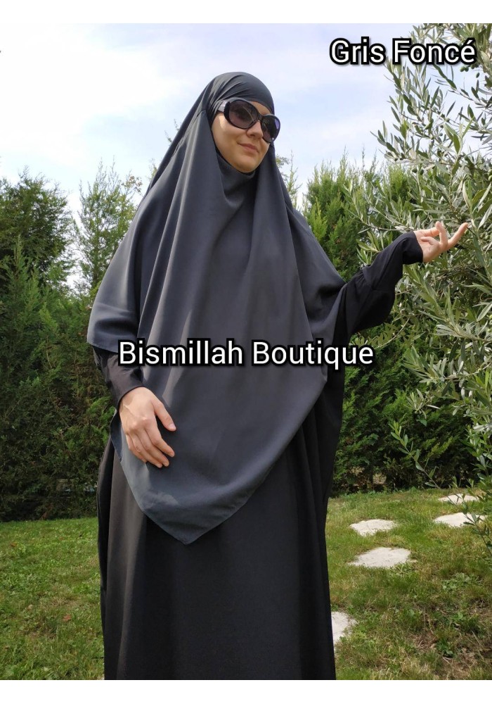 Khimar Ihsane à Pointe Court – Wool Peach