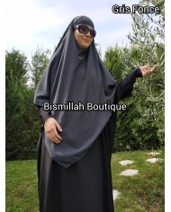Khimar Ihsane à Pointe Court – Wool Peach