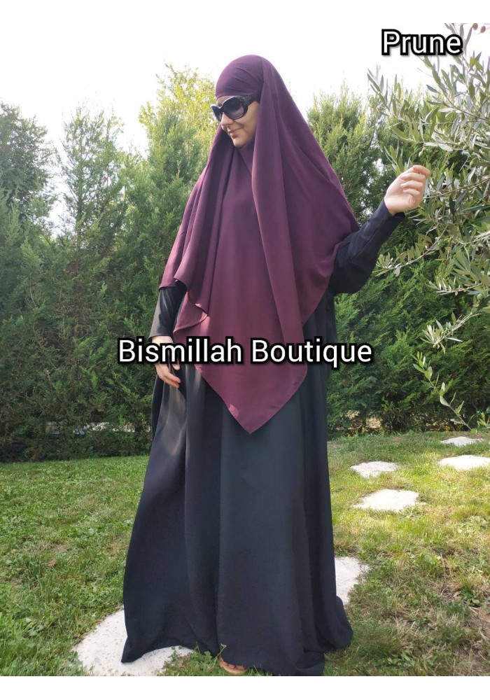 Khimar Ihsane à Pointe Court – Wool Peach