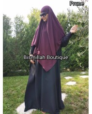 Khimar Ihsane à Pointe Court – Wool Peach