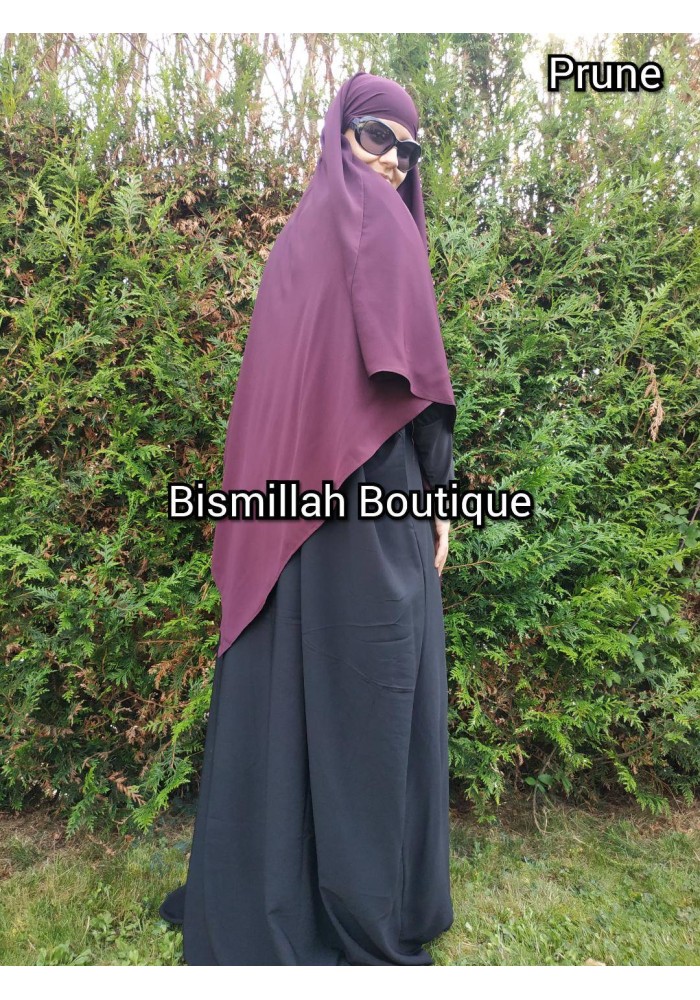 Khimar Ihsane à Pointe Court – Wool Peach
