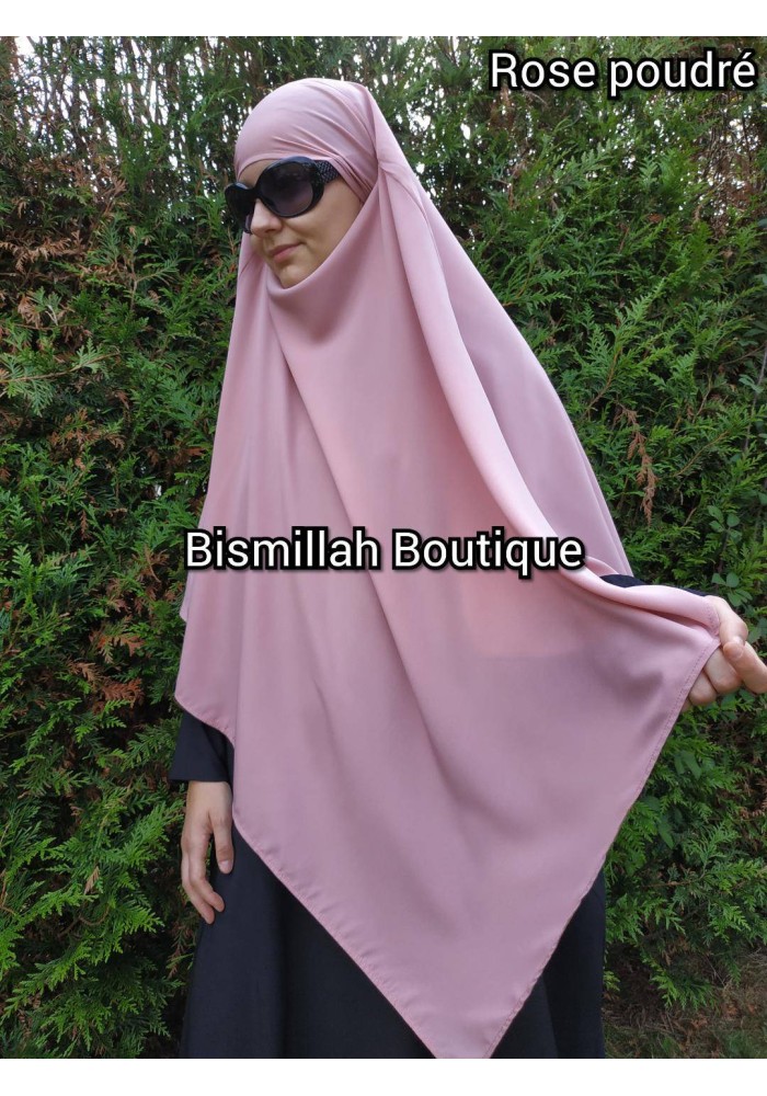 Khimar Ihsane à Pointe Court – Wool Peach