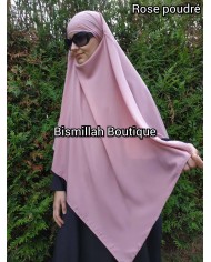 Khimar Ihsane à Pointe Court – Wool Peach