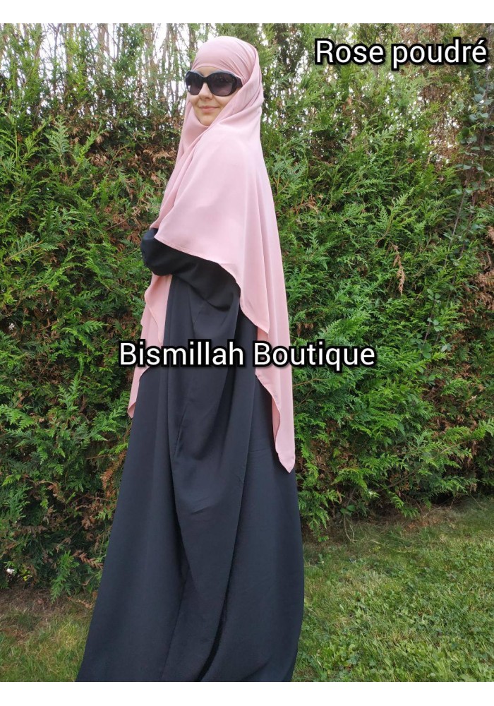 Khimar Ihsane à Pointe Court – Wool Peach