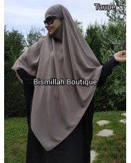 Khimar Ihsane à Pointe Court – Wool Peach