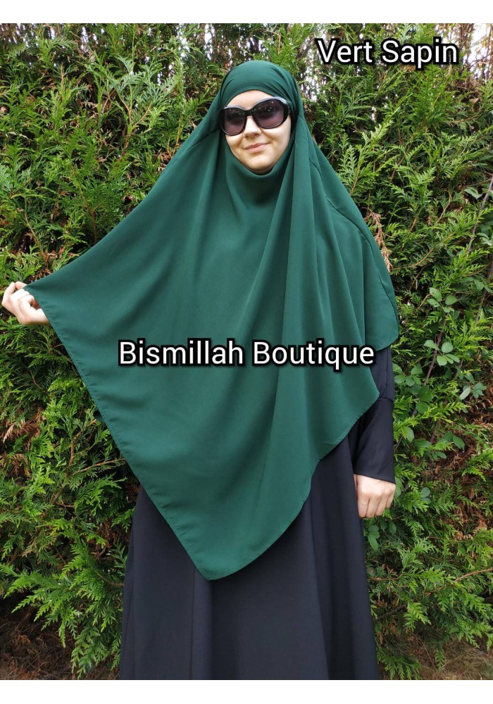 Khimar Ihsane à Pointe Court – Wool Peach