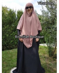 Khimar Ihsane à Pointe Court – Wool Peach