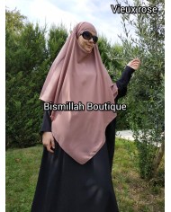Khimar Ihsane à Pointe Court – Wool Peach