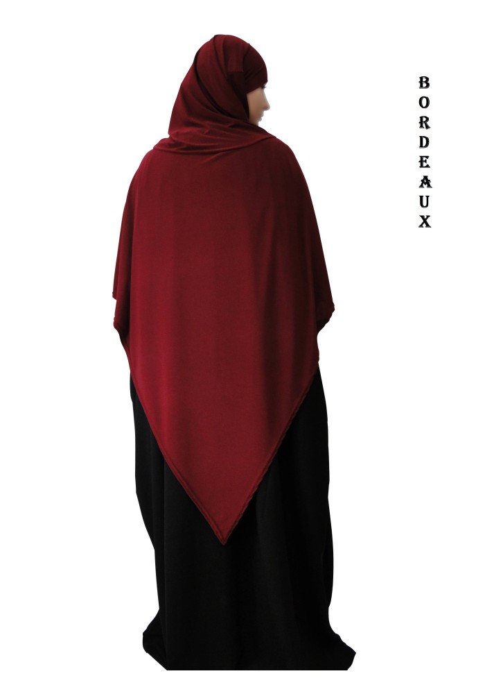 Khimar à pointe avec Hijab intégré