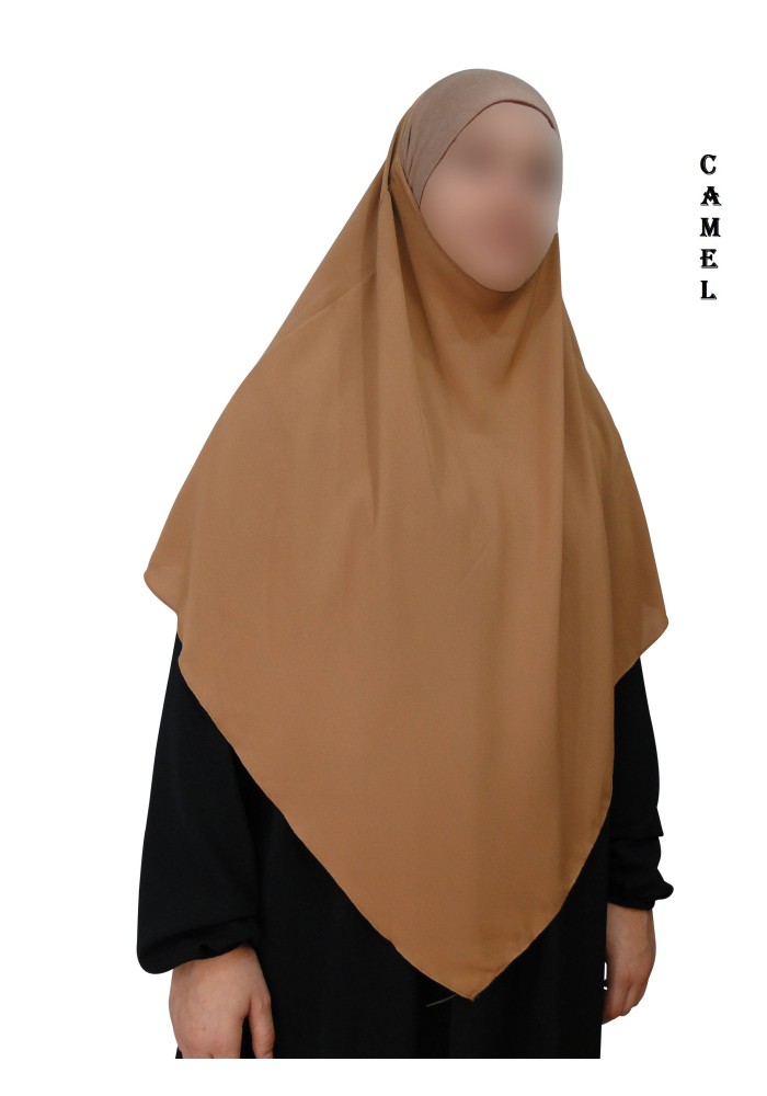 Khimar avec Bandeau Élastique en Viscose – Georgette