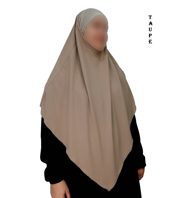 Khimar avec Bandeau Élastique en Viscose – Georgette