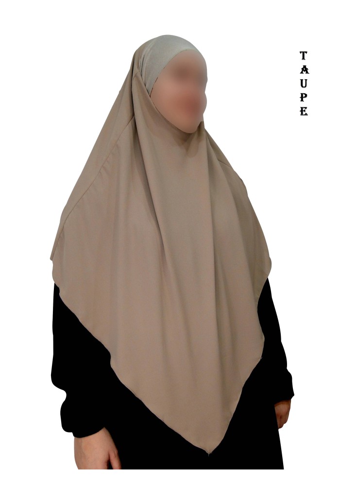Khimar avec Bandeau Élastique en Viscose – Georgette