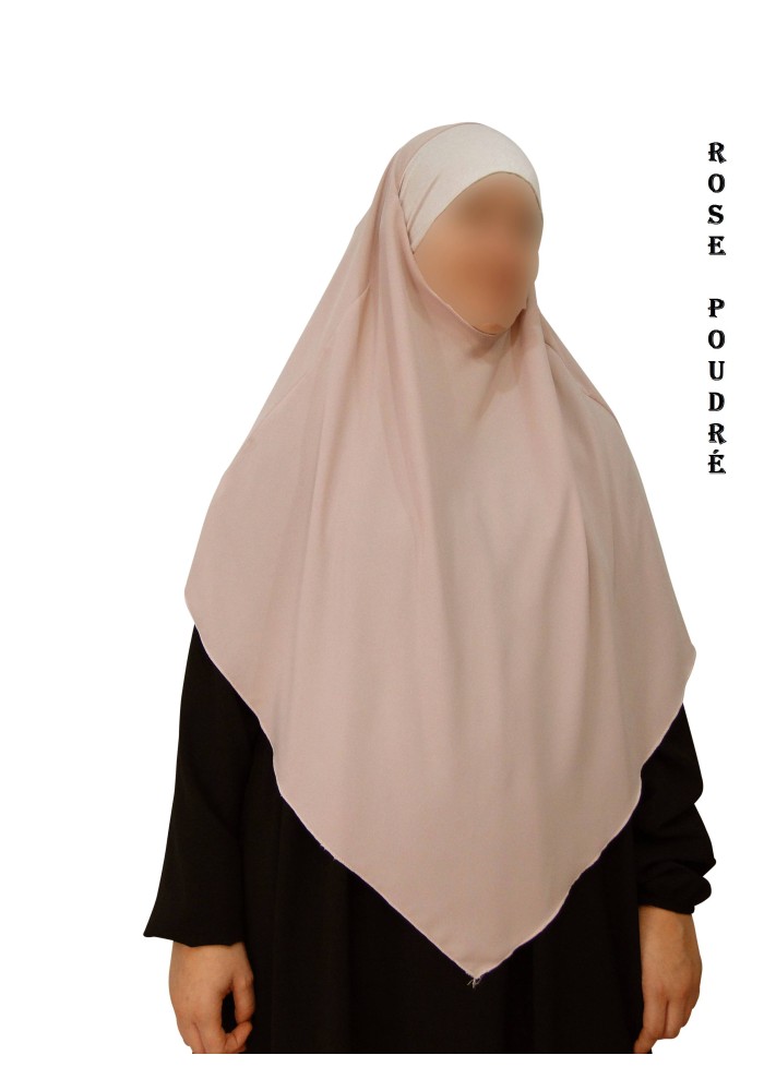 Khimar avec Bandeau Élastique en Viscose – Georgette