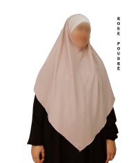 Khimar avec Bandeau Élastique en Viscose – Georgette