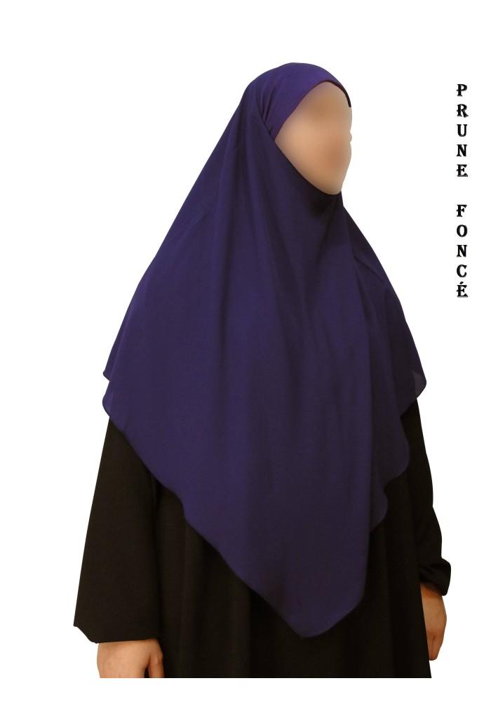 Khimar à pointe avec Hijab intégré