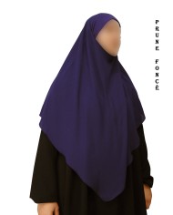 Khimar avec Bandeau Élastique en Viscose – Georgette
