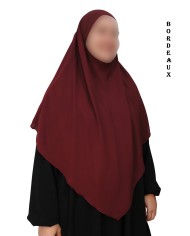 Khimar avec Bandeau Élastique en Viscose – Georgette