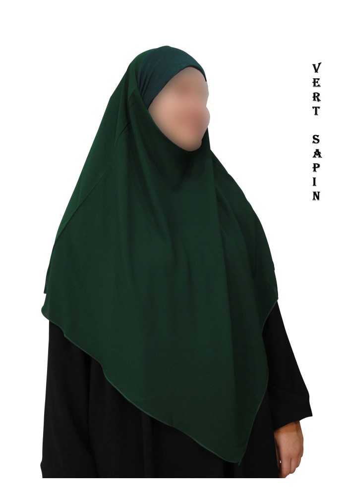 Khimar avec Bandeau Élastique en Viscose – Georgette