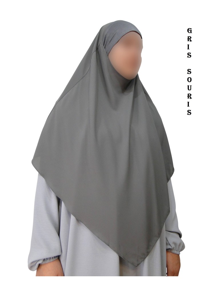 Khimar avec Bandeau Élastique en Viscose – Georgette