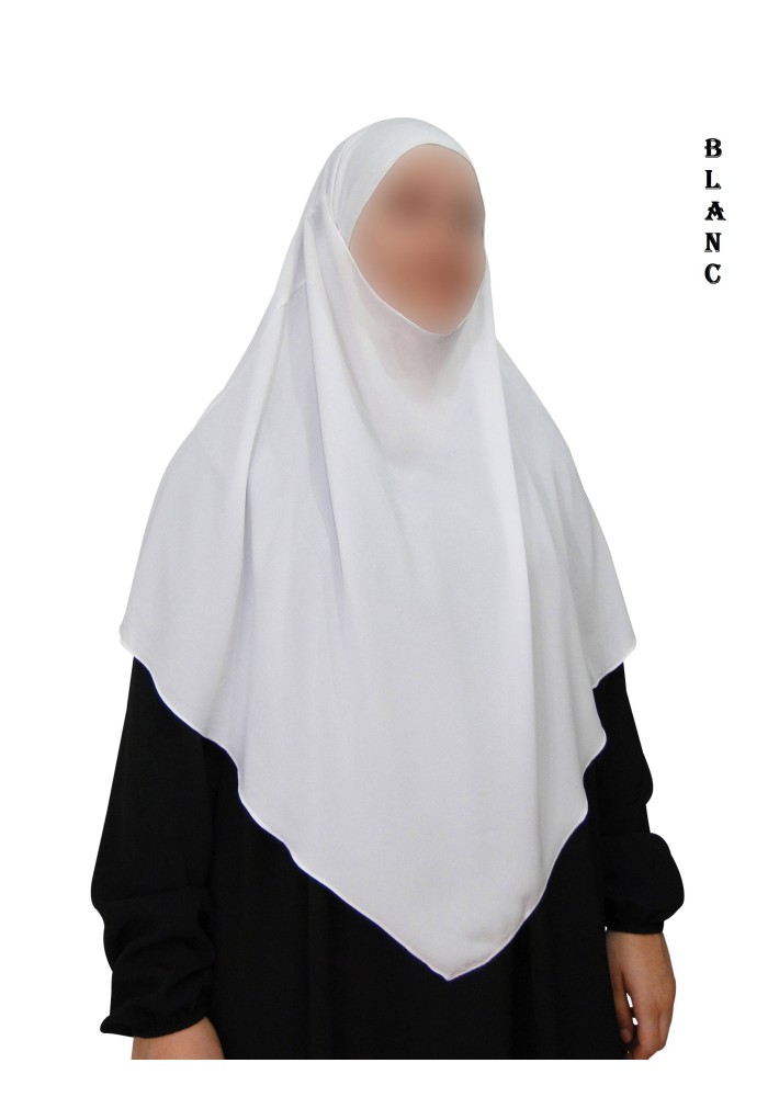 Khimar avec Bandeau Élastique en Viscose – Georgette
