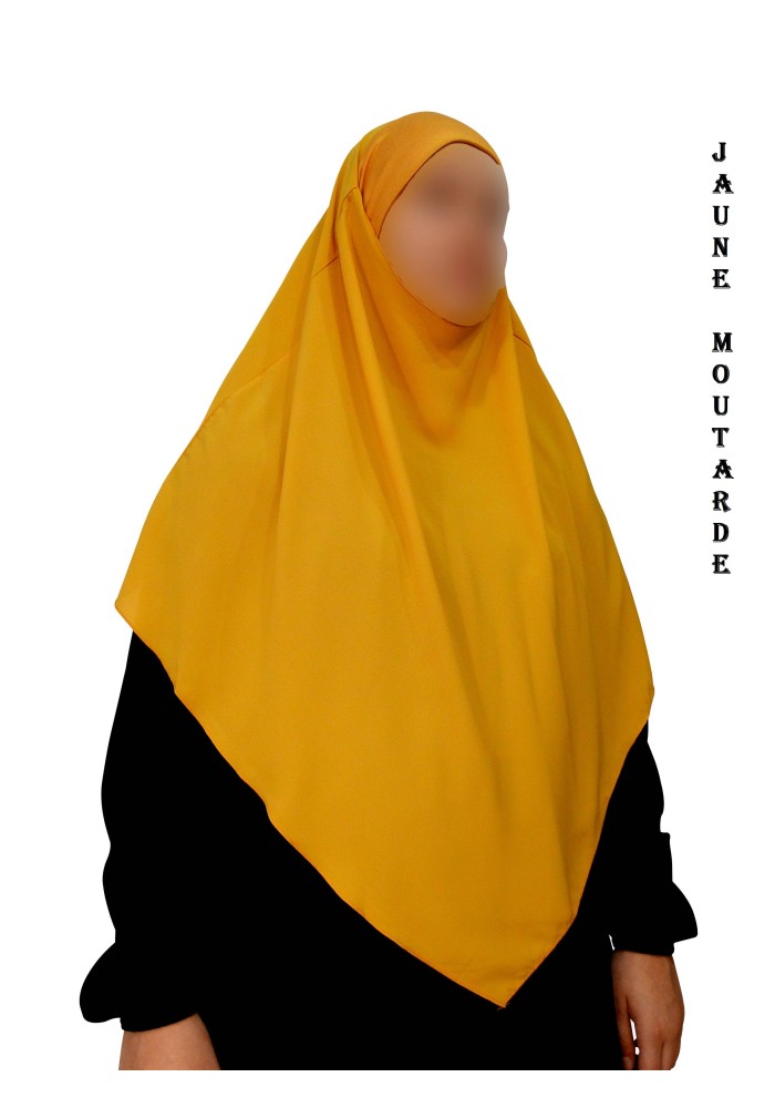 Khimar avec Bandeau Élastique en Viscose – Georgette