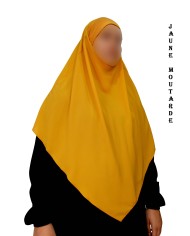 Khimar avec Bandeau Élastique en Viscose – Georgette