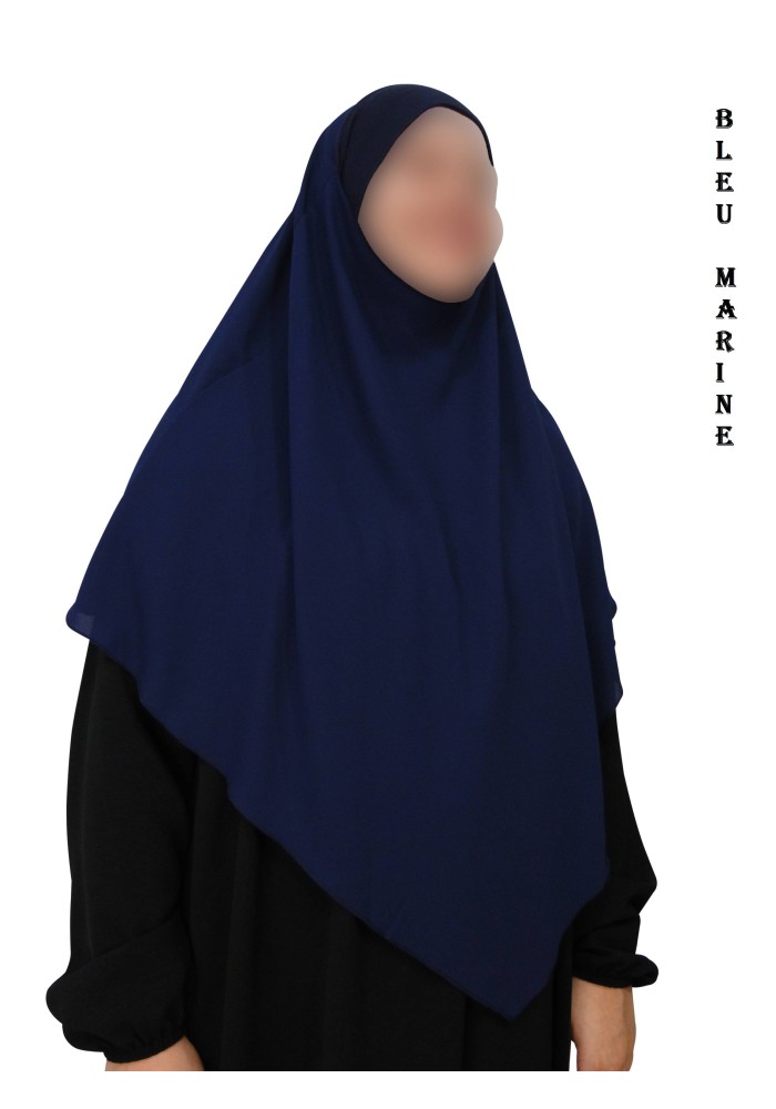 Khimar avec Bandeau Élastique en Viscose – Georgette