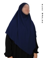 Khimar avec Bandeau Élastique en Viscose – Georgette