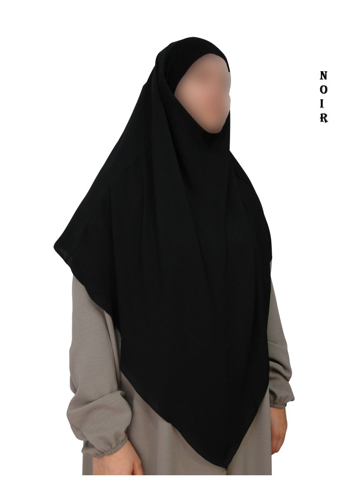 Khimar avec Bandeau Élastique en Viscose – Georgette