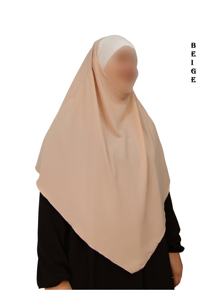Khimar avec Bandeau Élastique en Viscose – Georgette