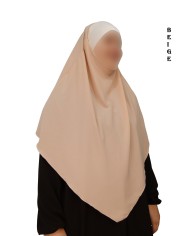 Khimar avec Bandeau Élastique en Viscose – Georgette
