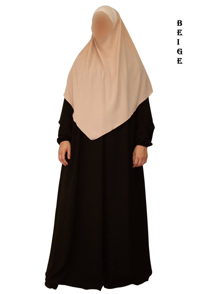 Khimar avec Bandeau Élastique en Viscose – Georgette